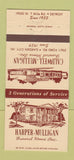 Matchbook Cover - Harper Mulligan Funeral Home Detroit Garden City MI 30 Strike