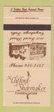 Matchbook Cover - Clifford Shoemaker Funeral Home Cuyahoga Falls OH 30 Strike