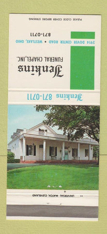 Matchbook Cover - Jenkins Funeral Home Westlake OH 30 Strike