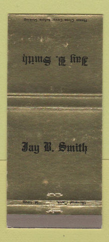 Matchbook Cover - Jay B Smith Funeral Home St Louis MO 30 Strike
