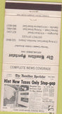 Matchbook Cover - The Hamilton Spectator Newspaper ON 30 Strike