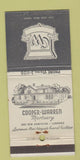 Matchbook Cover - Cooper Warren Funreal Home Lawrence WEAR 30 Strike