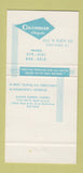 Matchbook Cover - Columbian Chapels Funeral Oak Park IL 30 Strike