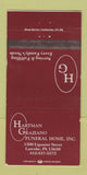 Matchbook Cover - Hartman Graziano Funeral Home Latrobe PA WEAR 30 Strike