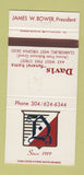 Matchbook Cover - Davis Funeral Home Clarksburg WV WEAR 30 Strike