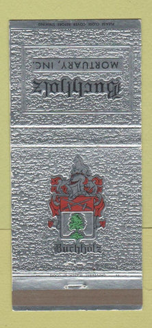 Matchbook Cover - Buchholz Funeral Home St Louis MO 30 Strike