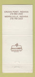 Matchbook Cover - Geisen Funeral Home Crown Point Merrillville IN 30 Strike