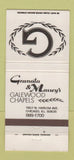 Matchbook Cover - Granata & Massey's Funeral Home Chicago IL WHITE 30 Strike