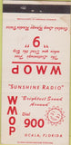Matchbook Cover - WMOP Radio 900 Ocala FL 30 Strike