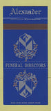 Matchbook Cover - Alexander Funeral Home St Louis MO 30 Strike
