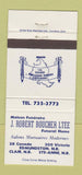 Matchbook Cover - Robert Boucher Funeral Home Ste Anne NB 30 Strike