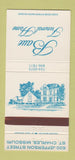 Matchbook Cover - Baue Funeral Home St Charles MO 30 Strike