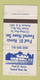 Matchbook Cover - Paul Harris Funeral Home Rochester NY 30 Strike