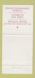 Matchbook Cover - Fluehr Funeral Home Philadelphia PA 30 Strike