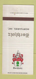 Matchbook Cover - Buchholz Funeral Home St Louis MO 30 Strike