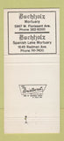 Matchbook Cover - Buchholz Funeral Home St Louis MO 30 Strike