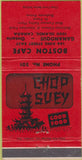 Matchbook Cover - Boston Cafe Cananoque ON Chinese Food 30 Strike