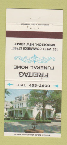 Matchbook Cover - Freitag Funeral Home Bridgeton NJ 30 Strike