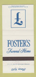 Matchbook Cover - Foster's Funeral Home Audubon Collingswood NJ 30 Strike