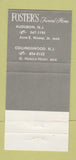 Matchbook Cover - Foster's Funeral Home Audubon Collingswood NJ 30 Strike