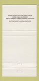 Matchbook Cover - SJ Grontkowski Funeral Home Plymouth PA RED 30 Strike