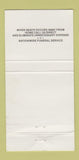 Matchbook Cover - SJ Grontkowski Funeral Home Plymouth PA WHITE 30 Strike