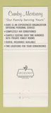 Matchbook Cover - Cumby Mortuary Funeral High Point Archdale NC 30 Strike