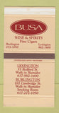 Matchbox - Busa Wine Spirits Cigars Burlington Lexington KY