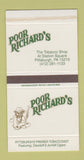 Matchbox - Poor Richard's Tobacco Shop Pittsburgh PA