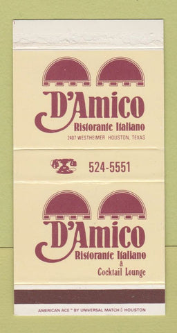 Matchbox - D'Amico Ristorante Italian Houston TX