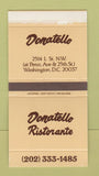 Matchbox - Donatello Ristorante Washington DC