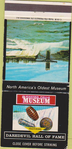 Matchbook Cover - Daredevil Hall of Fame Niagara Falls ON WEAR 30 Strike