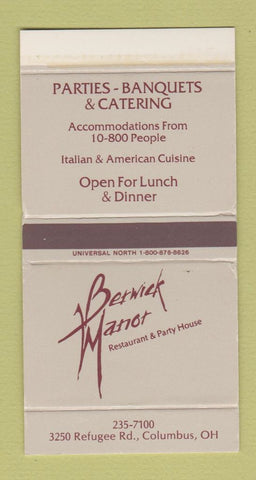 Matchbox - Berwick Manor Restaurant Columbus OH WEAR