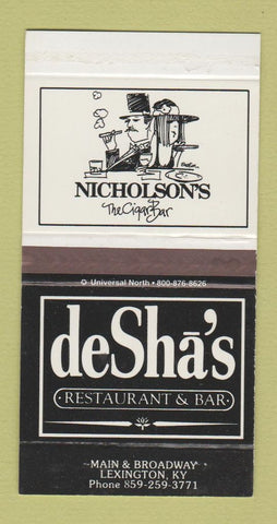 Matchbox - DeSha's Restaurant Nicholson's Cigar Bar Lexington KY