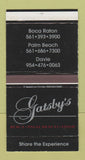 Matchbox - Gatsby's Restaurant Boca Raton Palm Beach Davie FL WEAR