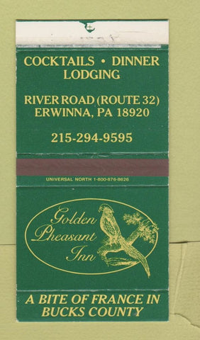 Matchbox - Golden Pheasant Inn Erwinna PA