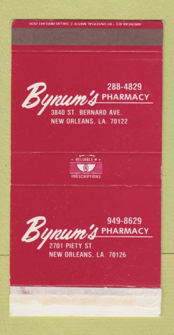 Matchbox - Bynum's Pharmacy Drug Store New Orleans LA