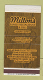 Matchbox - Milton's Family Restaurant Deli North Olmsted OH