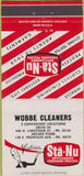 Matchbook Cover - Sta Nu Dry Cleaners Wobbe Springfield OH 30 Strike