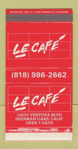 Matchbox - Le Cafe Sherman Oaks CA