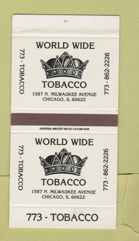 Matchbox - World Wide Tobacco Chicago IL