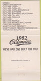 Matchbook Cover - Rudd Oldsmobile Cadillac GMC LaPorte IN 30 Strike