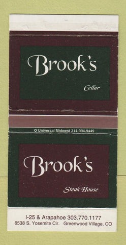 Matchbox - Brook's Cellar Steak House Greenwood Village Colorado