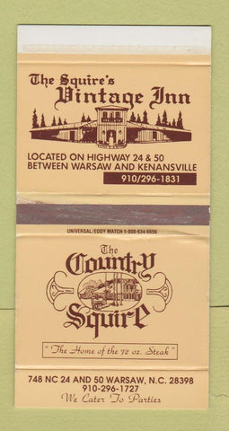 Matchbox - Squire's Vintage Inn Warsaw NC