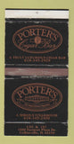 Matchbox - Porter's Cigar Bar Steak House Collinsville IL WEAR
