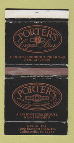 Matchbox - Porter's Cigar Bar Steak House Collinsville IL WEAR