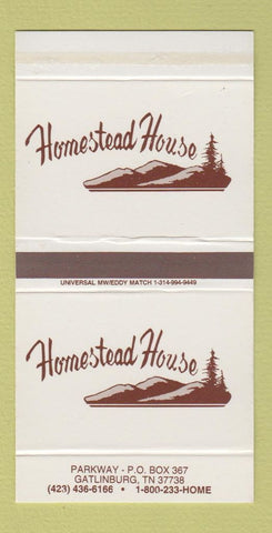 Matchbox - Homestead House Gatlinburg TN
