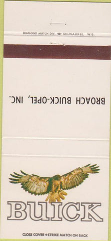 Matchbook Cover - Broach Buick Opel Elizabethtown KY 30 Strike