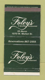 Matchbox - Foley's Restaurant Akron OH WEAR