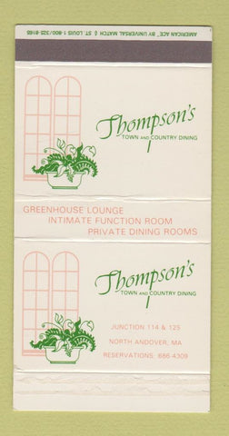 Matchbox - Thompson's Restaurant North Andover MA